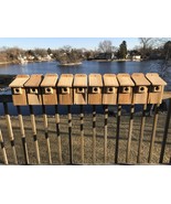3/4&quot; Solid Thick Cedar Bluebird Birdhouse Bird House Predator Guard Top ... - $38.99+