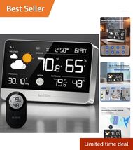 Elegant Wireless Weather Station with 8.8" Display &amp; Advanced Weather Fo... - $82.12