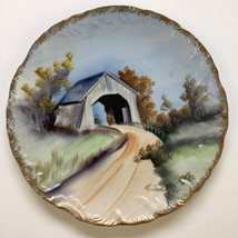 K. Takagi Japan Hand Painted Porcelain Barn Decorative Collector Plate P226 VTG - £31.93 GBP