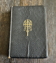 Leather Key of Heaven Manual Prayers Catholic Devotions Large Print Book 1952 - £18.39 GBP