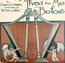 Cherubs Playing Harps 1903 Sheet Music COVER Art You Never Spoke To Me DWEE3A - £31.44 GBP