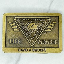 Vintage North American Fishing Club Life Member Personalized David Belt Buckle - £13.15 GBP