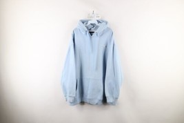 Vintage Southpole Mens 2XL Thrashed Spell Out Baggy Fit Hoodie Sweatshirt Blue - $59.35