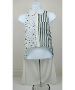 Women&#39;s Button Up Crop Top Stripe Star Tank Top Beach Shirt Cover-up Bea... - £15.71 GBP