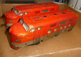 Vintage O Scale Marx Tin Powered and Dummy Southern Pacific Locomotives ... - £55.53 GBP