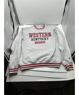 Vintage Champion Western Kentucky Gray Crew Neck Sweatshirt Size Large L - $659.52 MXN