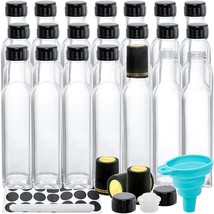 18 Pack 8.5 Oz Quadra Bottles With Leak Proof Screw Caps, Hot Sauce Bott... - £37.73 GBP