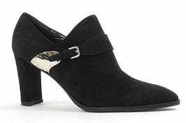 $490 Stuart Weitzman Women&#39;s Monk Bootie Black Suede Shoes 10 NEW IN BOX - $139.89