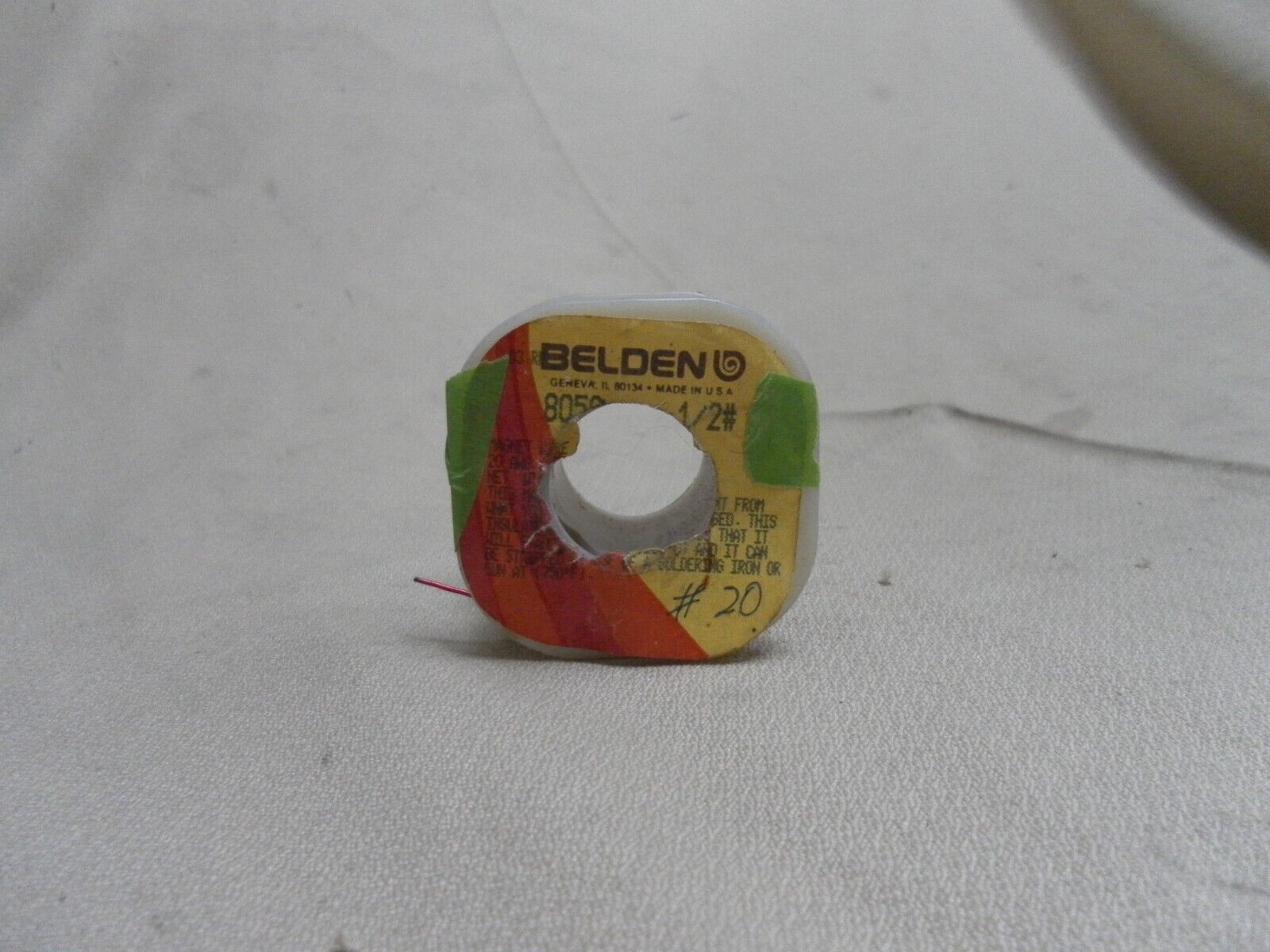 Vintage BELDEN 8050 Copper enamel insulated Magnet Wire - 20 AWG 3.4 oz - $13.85