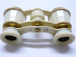 Antique Theater Binoculars Brass &amp; Bakelite, Circa 1900, Original Leathe... - $87.40