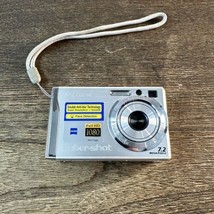 Sony Cybershot DSC-W80 7.2MP Digital Camera Silver / Cracked Screen - For Parts - $27.87