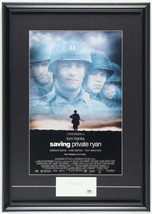 Tom Hanks Signed &quot;Saving Private Ryan&quot; Custom Framed Cut Display (Beckett &amp; PSA) - £458.48 GBP