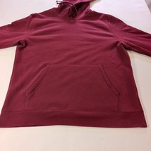 Tek Gear Men’s Red Cotton Blend Fleece Drawstring Pullover Hoodie Sweatshirt L image 8