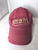 VTG Hat Cap Hard Rock Cafe Destin Florida Distressed Red Strap back Embr... - $44.55