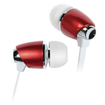 Bell&#39;O Digital BDH441RD In-Ear Headphones with Precision Bass, Red - £14.54 GBP