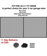 Heavy Duty Patio Porch Privacy Garage Door Screen With Magnetic 16X7Ft T... - $65.70 CAD