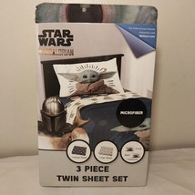 **New** Star Wars The Mandalorian Baby Yoda Microfiber 3 Piece Twin Shee... - $17.95