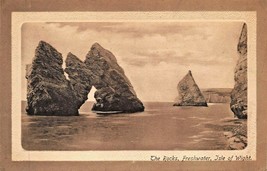 Isle Of Wight Inghilterra ~Freshwater-Rocks~ J Welch Incorniciato Foto Cartolina - £6.31 GBP