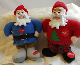 Vintage 2 Plush Santa Claus It Doesn&#39;t Play no sound - £14.95 GBP
