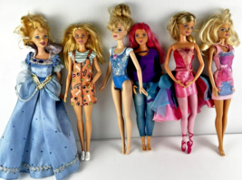 Lot Of 6 Loose Barbies Dressed In Outfits Fashionista Cinderella OOAk or Play - £11.09 GBP