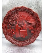 Chinese cinnabar plate The &quot;Return of the Bracelet&quot; plate ltd edition, n... - $169.59 CAD