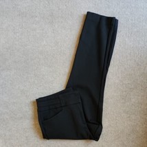 7th Avenue NYC Ponte Knit cropped Dress Pants Womens Size 8 Black Skinny Leg - £18.99 GBP