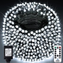 KNONEW Outdoor Christmas Lights 1000 LED 403ft String Lights 8 Modes &amp; T... - £31.88 GBP+