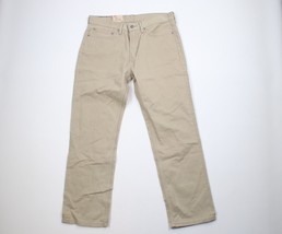 New Levis 514 Mens Size 34x30 Straight Leg Fit Cotton Twill Pants Beige - £47.58 GBP