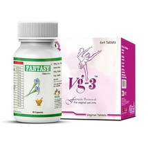 Natural Sexual Enhancer Pills For Women To Increase Desire 60 Fantasy + 24 Vg-3 - £73.38 GBP