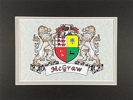 McGraw Irish Coat of Arms Print - Frameable 9&quot; x 12&quot; - £18.97 GBP