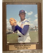Chicago Cubs Ferguson Jenkins signed photo on wood plaque - £78.66 GBP