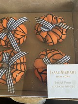 New Isaac Mizrahi halloween pumpkin napkin holders x 4 - £17.45 GBP