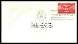 1949 US FDC Cover - SC# C40 6 cent Air Mail, Alexandria, Virginia P18 - $2.96