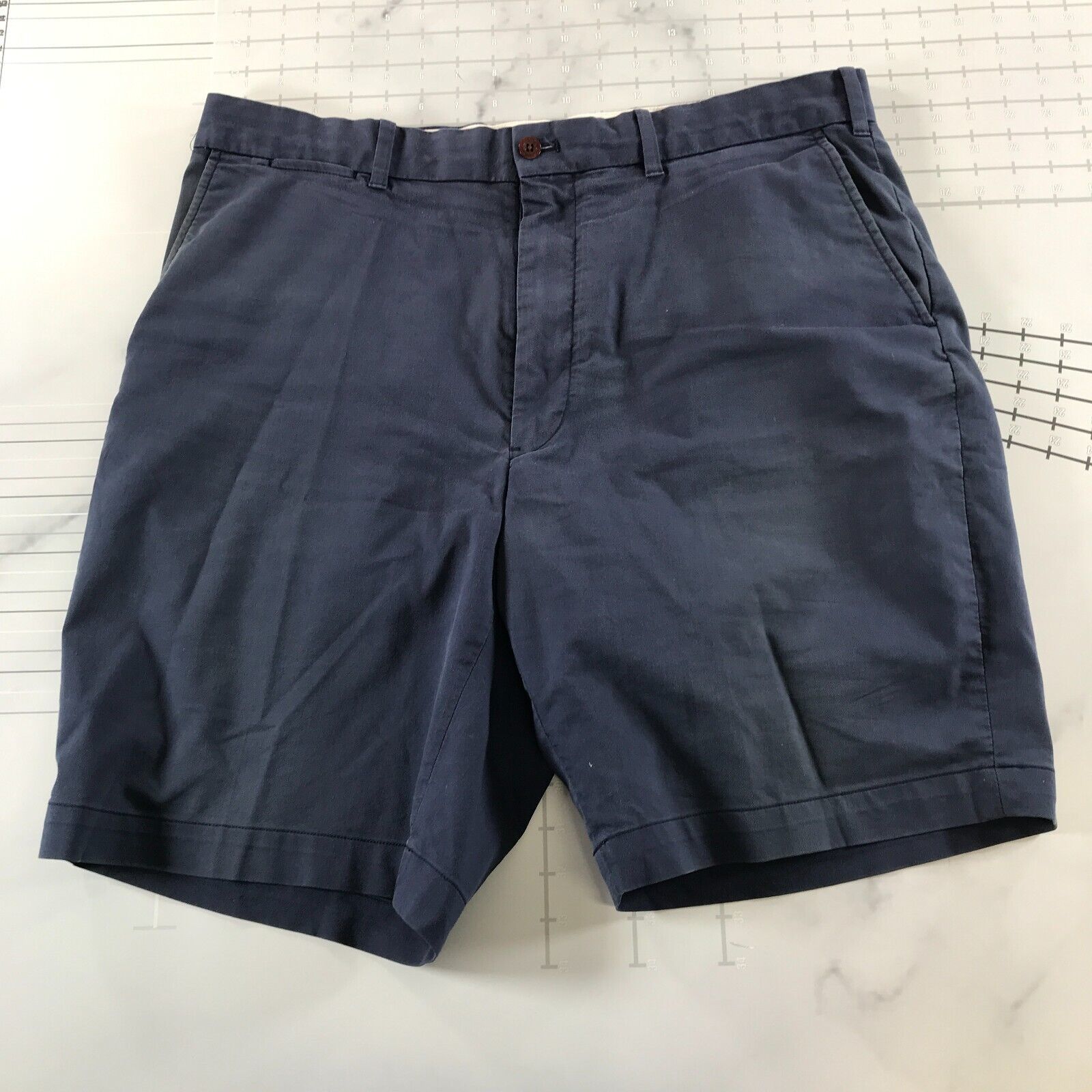 Ralph Lauren Polo Golf Shorts Herren 38 Marineblau Baumwollmischung Über... - $19.78