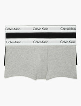 Calvin Klein Men&#39;s NB1541-079 Modern Cotton Stretch 2-Pack Low Rise Trun... - £23.73 GBP
