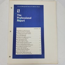 Vintage 1979 The Professional Report Tax &amp; Management Softcover Book - £8.04 GBP