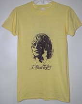John Denver Concert Tour Shirt Vintage 1978 I Want To Live Single Stitched SMALL - £128.99 GBP