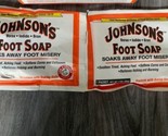 2 Packets Johnsons Foot Soap Powder Soak Discontinued - $27.71