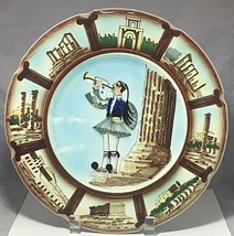 vintage Athens Greece 3D souvenir decorative ceramic 10 3/4&quot; plate. - £7.34 GBP