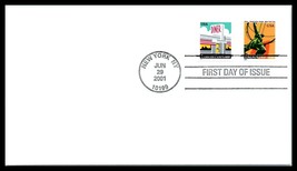 2001 US FDC Cover - Atlas, Rockefeller Center Stamp, New York, NY H18 - £2.32 GBP