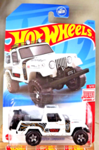 2023 Hot Wheels #94 Red Edition 5/12 &#39;67 Jeepster Commando White w/Gray BAJA5 Sp - £9.83 GBP