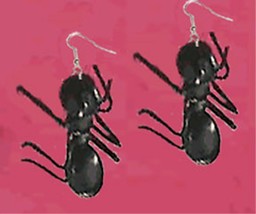 Huge Funky GIANT ANT EARRINGS Picnic Bug Summer Party Insect Gag Costume... - $6.85