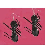 Huge Funky GIANT ANT EARRINGS Picnic Bug Summer Party Insect Gag Costume... - £5.41 GBP