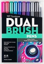 Tombow Professional Dual Brush Pens (9 plus blender pen) Galaxy Palette ... - £13.25 GBP