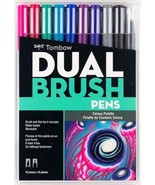Tombow Professional Dual Brush Pens (9 plus blender pen) Galaxy Palette ... - £13.63 GBP