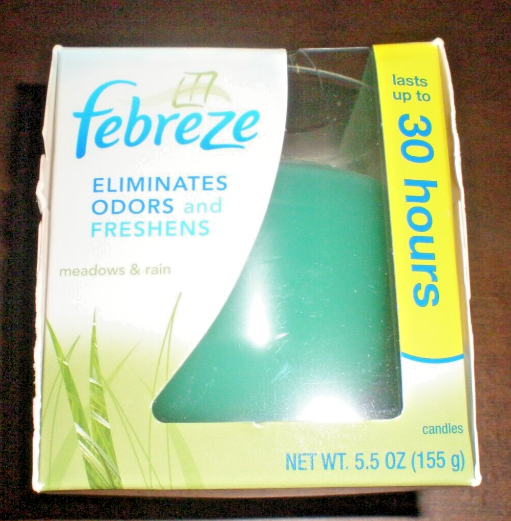 Febreze Odor Eliminating Candle MEADOWS AND RAIN RARE FROM YEAR 2008 - $22.03