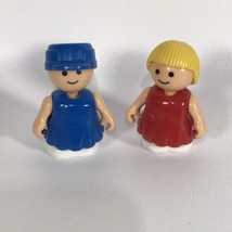 Vintage Shelcore Little People Plastic Figure Lot Of 2 - £3.91 GBP