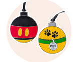 Mickey Mouse and Pluto Disney Pins: Best Friends Christmas Ornament - $64.90
