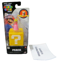 Princess Peach 1&quot; Figure Illumination The Super Mario Bros Movie 2023 diorama - £18.59 GBP