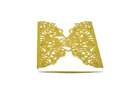 Laser cut hearts wedding invitations. - £21.42 GBP